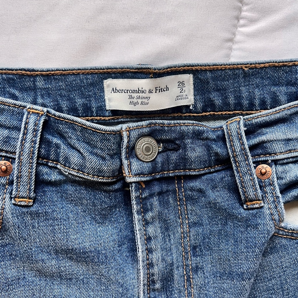 Blue High Rise Jeans - Picture 2 of 3